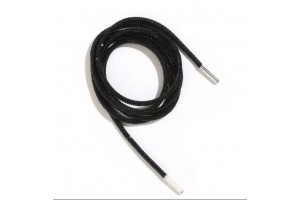 Laces HF Round Shiny Bling Crystal Shoelaces Black