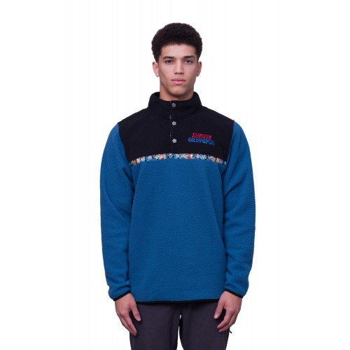 686 TIOGA SHERPA PULLOVER BLUE ASH