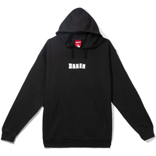 Baker brand logo hoodie new black