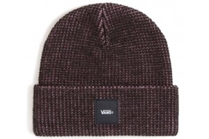Vans Waffle Cuff  Pink Dawn Black Beanie