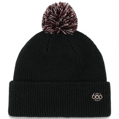 686 WMNS MIX POM BEANIE BLACK