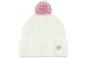 686 WMNS MIX POM BEANIE WHITE