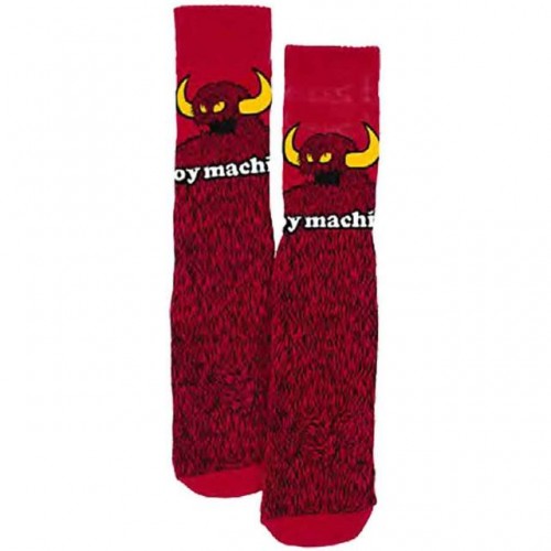 Toy Machine FURRY MONSTER SOCKS red
