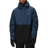686 FOUNDATION INSULATED JACKET NAVY FRACTURED COLORBLOCK 10K/10K