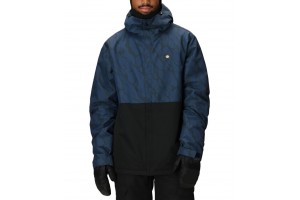 686 FOUNDATION INSULATED JACKET NAVY FRACTURED COLORBLOCK 10K/10K