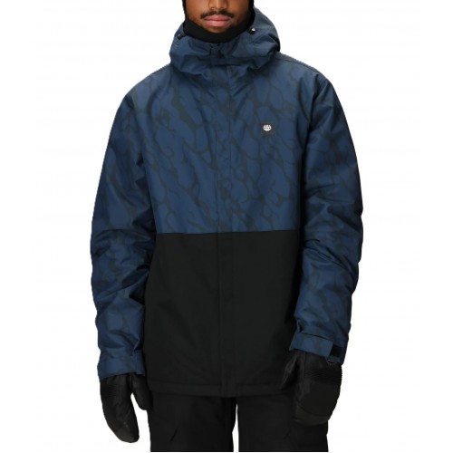 686 FOUNDATION INSULATED JACKET NAVY FRACTURED COLORBLOCK 10K/10K