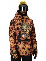 686 WATERPROOF HOODY SUBLIME ORANGE TIE DYE 10K/10K