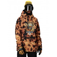 686 WATERPROOF HOODY SUBLIME ORANGE TIE DYE 10K/10K