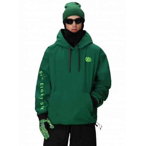 686 WATERPROOF TEAM HOODY Emerald green 10K/10K