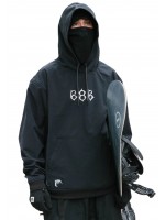 686 WATERPROOF TEAM HOODY black print 10K/10K