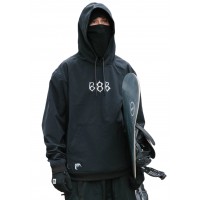 686 WATERPROOF TEAM HOODY black print 10K/10K