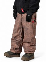 686 DOJO SHELL PANT BROWN CRINKLE WASH 20K/10K