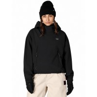 686 WMNS WATERPROOF TEAM CROP HOODY black 10K/10K