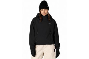 686 WMNS WATERPROOF TEAM CROP HOODY black 10K/10K