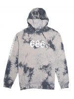 686 All Day Pullover Grey Tie Dye