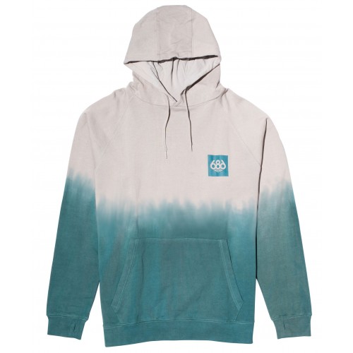 686 Knockout Dye Pullover Grey fade