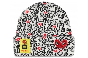 686 KEITH HARING BEANIE white