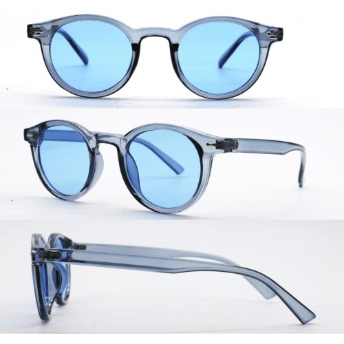 Aizo Nautical Studs Round Frame PC / PC blue