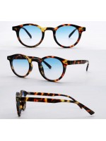 Aizo Nautical Studs Round Frame PC / PC Brown blue