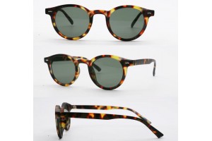 Aizo Nautical Studs Round Frame PC / PC Brown grey