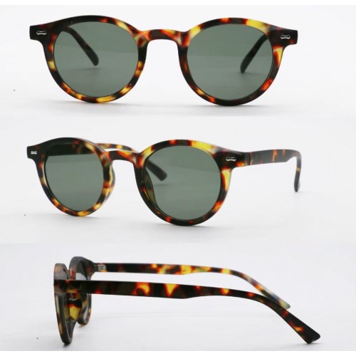 Aizo Nautical Studs Round Frame PC / PC Brown grey