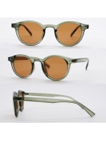 Aizo Nautical Studs Round Frame PC / PC green brown