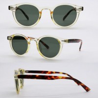 Aizo Nautical Studs Round Frame PC / PC yellow/brown grey