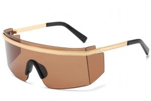 Aizo Square black PC / Metal Frame Brown