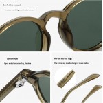 Aizo Round Frame TR90 / TAC Polarized yellow Brown