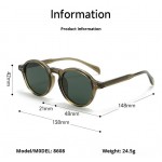 Aizo Round Frame TR90 / TAC Polarized yellow Brown