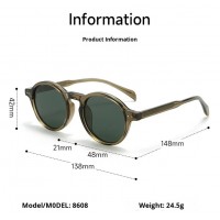 Aizo Round Frame TR90 / TAC Polarized Brown green