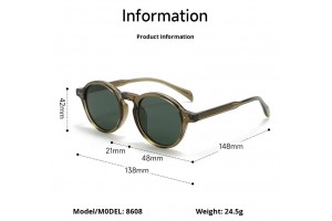 Aizo Round Frame TR90 / TAC Polarized Brown