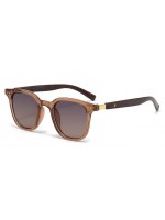 Aizo Wood grain Frame PC / PC Polarized Brown  