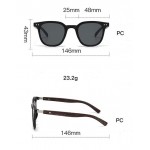 Aizo Wood grain Frame PC / PC Polarized Brown
