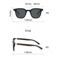 Aizo Wood grain Frame PC / PC Polarized grey