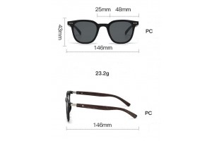 Aizo Wood grain Frame PC / PC Polarized grey