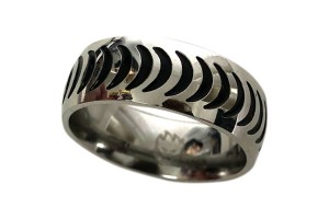 Spitfire RING CRESSENT STAINLES SZ10