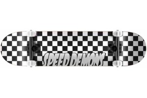 Speed Demons Checkers, balta/juoda 7.5 Riedlentė 