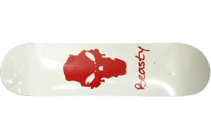 Beasty White 8.00 skate deck